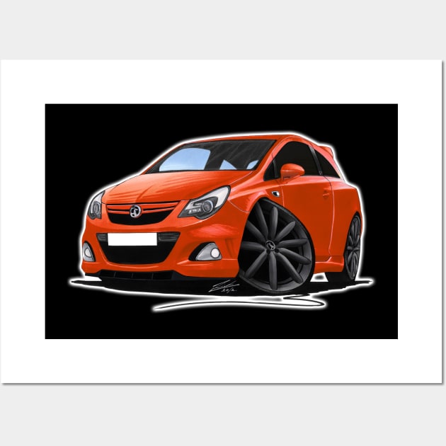 Vauxhall Corsa VXR-Nurburgring Chilli Wall Art by y30man5